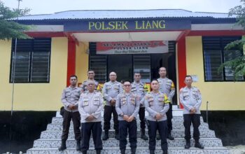 Polsek Liang Terima Kunjungan Tim Asistensi Dari Direktorat Bimas Polda Sulteng