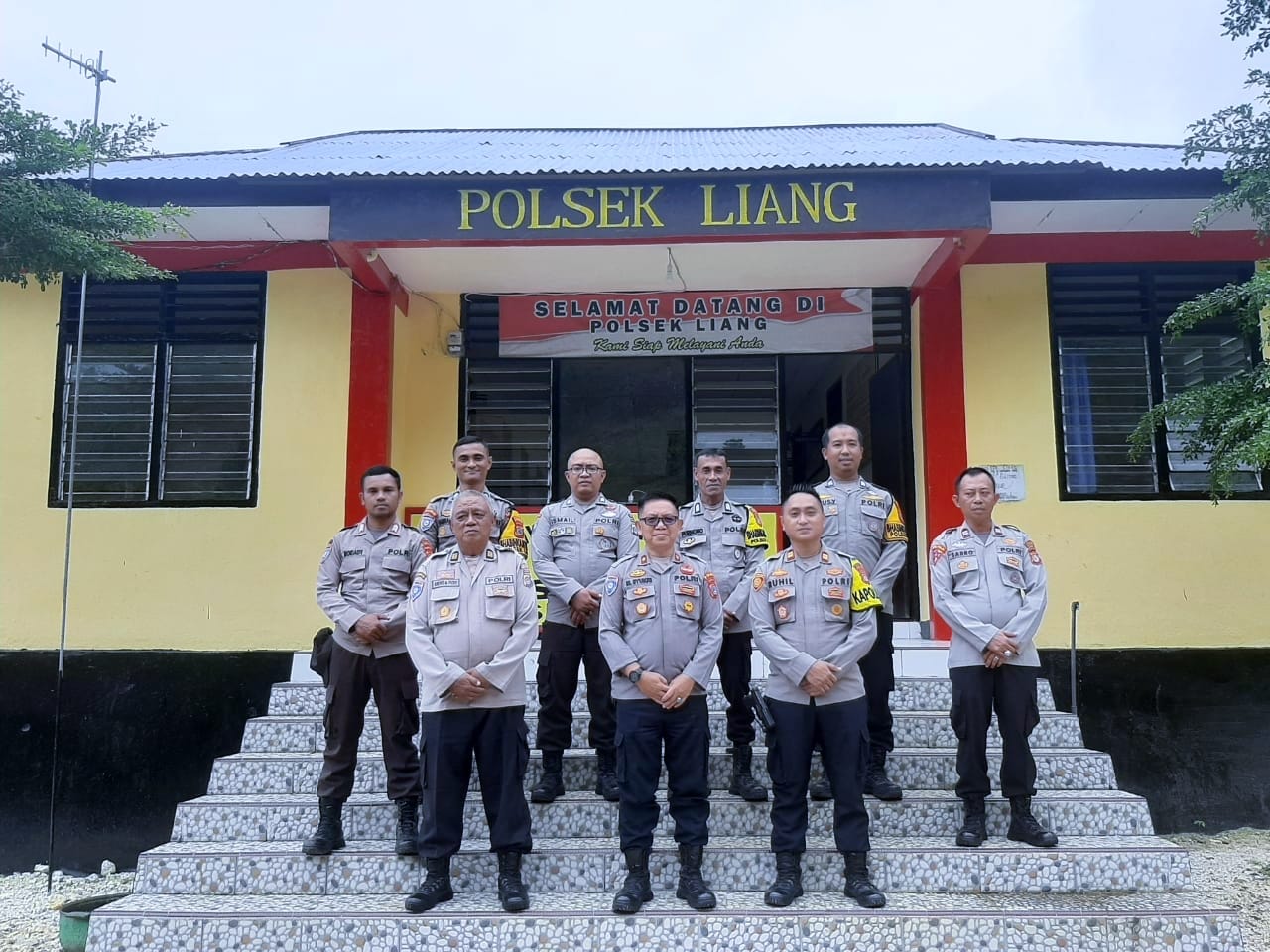 Bertepatan dengan May Day, Polsek Liang Polres Banggai Kepulauan Polda Sulawesi Tengah kedatangan Tim Asistensi dari Direktorat Bimas Polda Sulteng (1/4/2024)