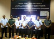 Dukung Program Unggulan Kementerian ATR\/BPN, Bupati dan Forkopimda Hadiri Launching Sertipikat Elektronik, Pada Kantor Pertanahan Kabupaten Banggai Kepulauan