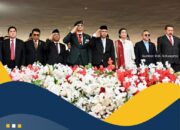 Bersama Presiden Jokowi dan Menteri Kabinet Indonesia Maju, Menteri AHY Hadiri Upacara Peringatan HUT TNI Ke-79 di Monas