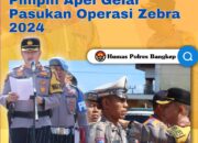 Wakapolres Bangkep Pimpin Apel Gelar Pasukan Operasi Zebra 2024