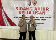 Dua Anggota Polres Bangkep Lolos Seleksi SIP Angkatan 54 di Polda Sulteng