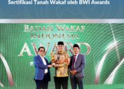 Kementerian ATR/BPN Raih Penghargaan Pendukung Percepatan Sertifikasi Tanah Wakaf oleh BWI Awards