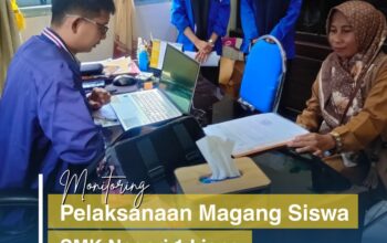 Monitoring Siswa PKL SMK Negeri 1 Liang di Kantah Kabupaten Banggai Kepulauan
