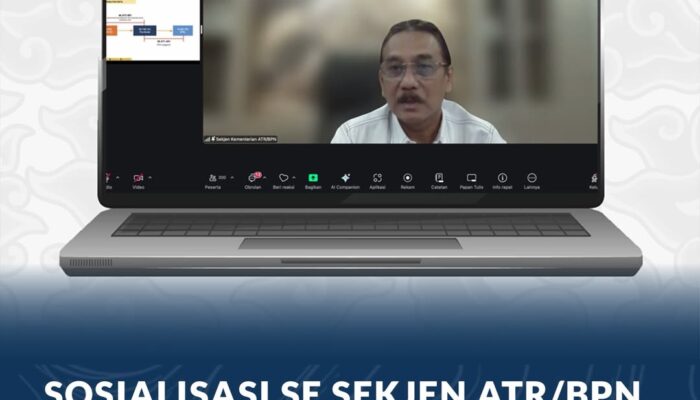 Sosialisasi SE Sekjen ATR/BPN No.1/2026 Dukung Peningkatan Kualitas Data Pertanahan