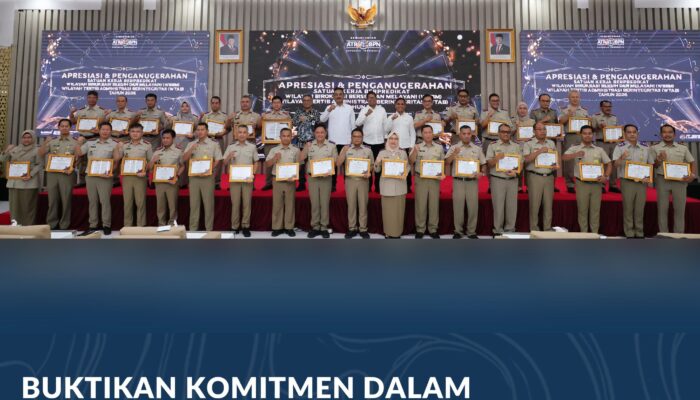 Buktikan Komitmen dalam Memperbaiki Layanan, Satker Kementerian ATR/BPN Meraih 1 Predikat WBBM dan 31 Predikat WTAB
