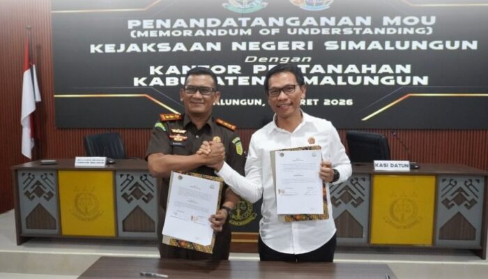 Kantor Pertanahan Kabupaten Simalungun dan Kejaksaan Negeri Simalungun Teken MoU Penanganan Masalah Hukum