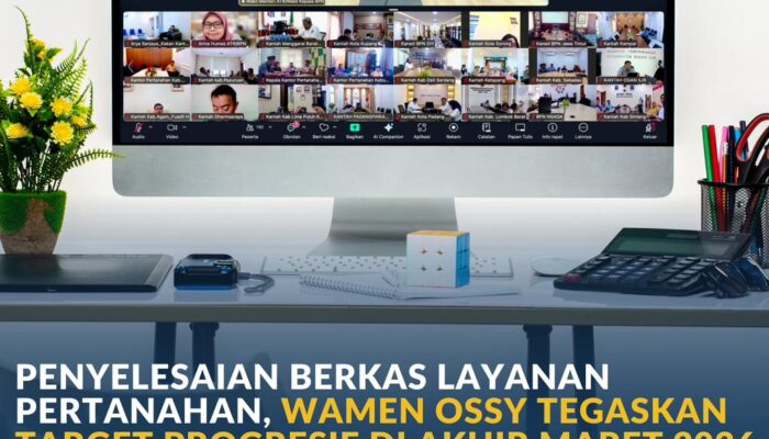 Penyelesaian Berkas Layanan Pertanahan, Wamen Ossy Tegaskan Target Progresif di Akhir Maret 2026