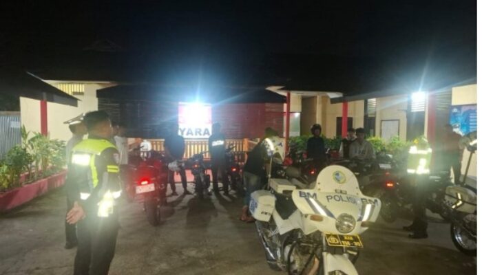 Jaga Kenyamanan Beribadah, Satlantas Polres Bangkep Tertipkan Knalpot Brong di Bangkep dan Balut