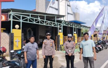 Polres Banggai Kepulauan Siagakan Personel, Amankan Ibadah Jumat Agung di Gereja GPIBK Toksion