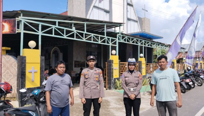 Polres Banggai Kepulauan Siagakan Personel, Amankan Ibadah Jumat Agung di Gereja GPIBK Toksion