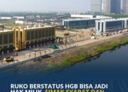 Ruko Berstatus HGB Bisa Jadi Hak Milik, Simak Syarat dan Ketentuannya