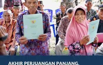 Akhir Perjuangan Panjang, Sertipikat Tanah Mbah Tupon Kembali ke Tangan yang Berhak