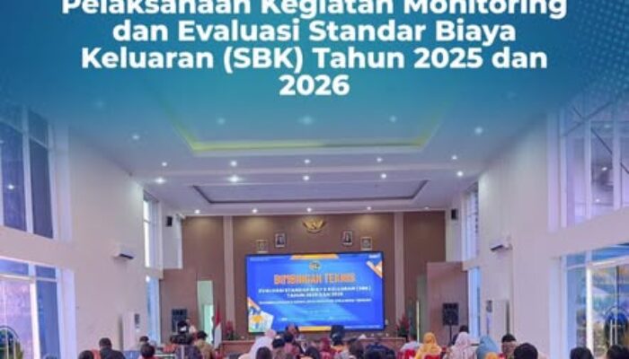 Bimbingan Teknis Pelaksanaan Monitoring dan Evaluasi Standar Biaya Keluaran (SBK) Tahun 2025 dan 2026