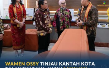 Wamen Ossy Tinjau Kantah Kota Palangkaraya: Ingin Layanan Pertanahan Semakin Memudahkan Masyarakat