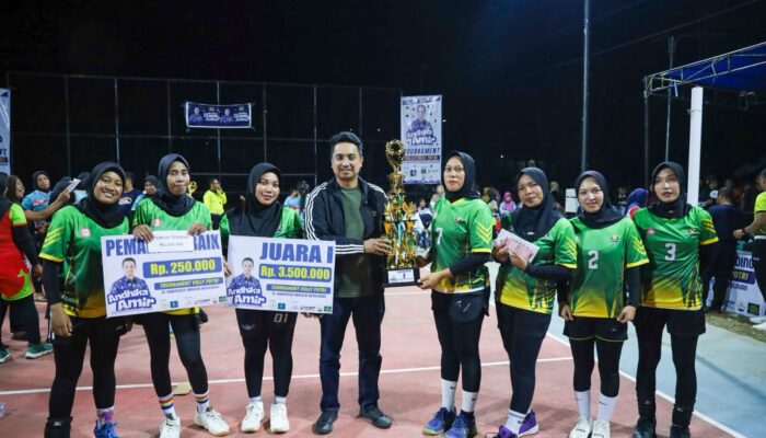 SUKSES DIGELAR, TOURNAMENT VOLLY PUTRI ANDHIKA AMIR CUP 1 RESMI DITUTUP
