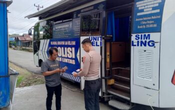 Sat Lantas Polres Laksanakan Giat Rutin Simling Dan Samkel Di Bangkep dan Balut