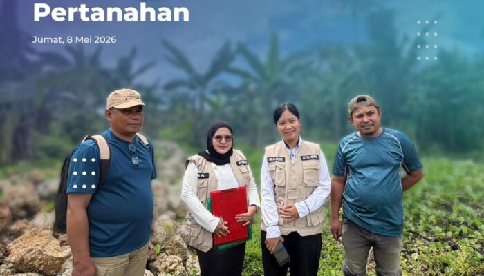 Seksi Pengadaan Tanah dan Pengembangan Kantah Kabupaten Banggai Kepulauan Laksanakan Giatan Survei (ZNT) di Wilayah Kecamatan Tinangkung Utara