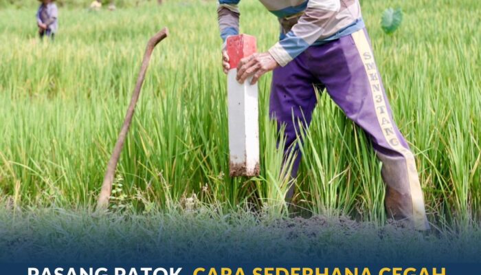 Pasang Patok, Cara Sederhana Cegah Sengketa Tanah dengan Tetangga