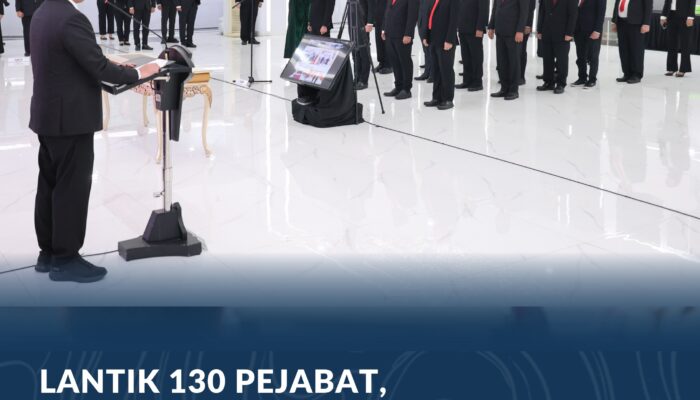 Lantik 130 Pejabat, Menteri ATR/Kepala BPN: Berikan Manfaat dan Pelayanan yang Adil bagi Masyarakat