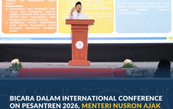 Bicara dalam International Conference on Pesantren 2026, Menteri Nusron Ajak Masyarakat Sertipikatkan Tanah Wakaf untuk Lindungi Aset Umat