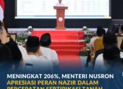 Meningkat 206%, Menteri Nusron Apresiasi Peran Nazir dalam Percepatan Sertipikasi Tanah Wakaf