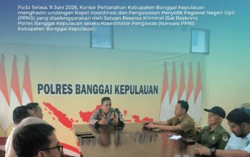 Kantah Bangkep Hadiri Rakor dan Pengawasan PPNS