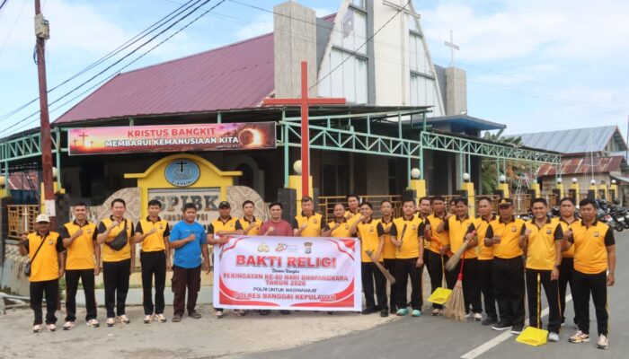 Sambut HUT Bhayangkara ke-80, Polres Banggai Kepulauan Gelar Bakti Religi di Tempat Ibadah