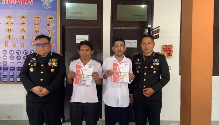 Sat Lantas Polres Bangkep Berikan SIM Reward Di Hut Bayangkara Ke – 80