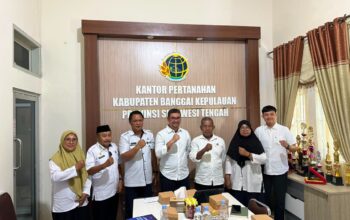 Rapat Pembahasan Laporan Hasil Pembaruan Zona Nilai Tanah Bersama Pemerintah Daerah Kabupaten Banggai Kepulauan