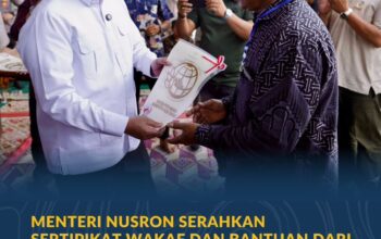 Menteri Nusron Serahkan Sertipikat Wakaf dan Bantuan dari MUI untuk Masjid Salman Alfarisi Aceh Tamiang