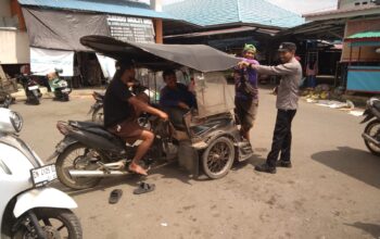 Jaga Kondusifitas Pasar Baru, Polsek Banggai Gencarkan Patroli Sambang Dialogis