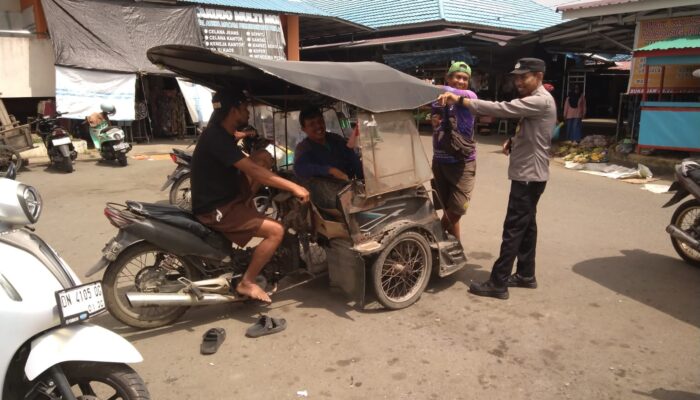 Jaga Kondusifitas Pasar Baru, Polsek Banggai Gencarkan Patroli Sambang Dialogis