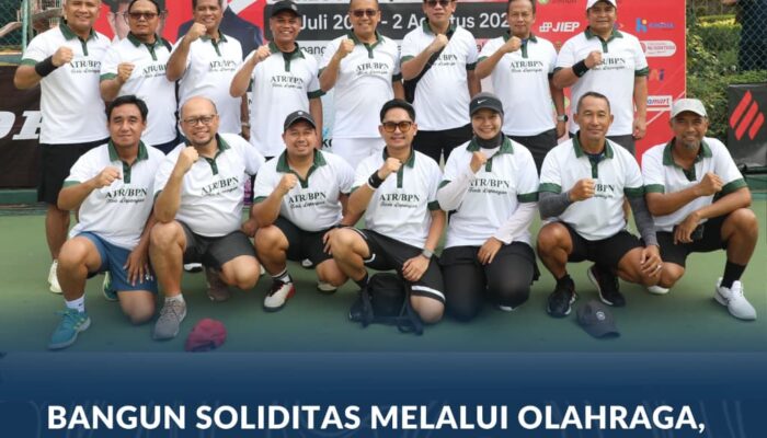 Bangun Soliditas Melalui Olahraga, Kementerian ATR/BPN Berpartisipasi dalam Turnamen Tenis Piala Gubernur DKI Jakarta 2026