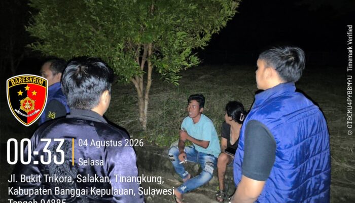 Ciptakan Kondisi Aman, Tim URC Satreskrim Polres Bangkep Gelar Patroli Antisipasi 3C di Salakan
