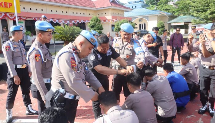 Dipimpin Kasi Propam AKP Partono, Polres Bangkep Bersama Bidpropam Gelar Operasi Gaktibplin