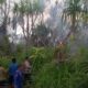 Sinergi Polres Bangkep dan Warga Jinakkan Kebakaran Lahan Perkebunan di Tinangkung