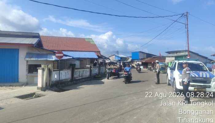 Satlantas Polres Bangkep Gelar Patroli Kamseltibcar Lantas untuk Jaga Kelancaran Lalu Lintas