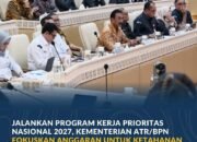 Jalankan Program Kerja Prioritas Nasional 2027, Kementerian ATR/BPN Fokuskan Anggaran untuk Ketahanan Pangan hingga Sertipikasi Tanah MBR