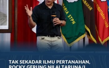 Tak Sekadar Ilmu Pertanahan, Rocky Gerung Nilai Taruna/i Politeknik Agraria STPN Belajar Banyak Disiplin Ilmu
