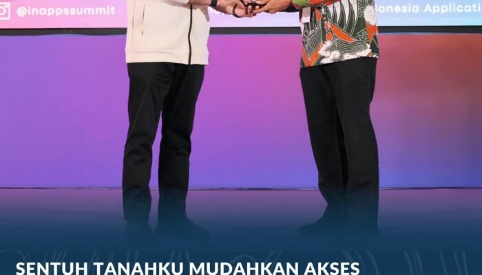 Sentuh Tanahku Mudahkan Akses Informasi bagi Masyarakat, Kementerian ATR/BPN Raih Penghargaan IN-Apps Digital Award 2026