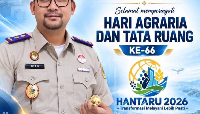 Keluarga Besar Kantor Pertanahan Kabupaten Banggai Kepulauan Mengucapkan Selamat Memperingati Hari Agraria dan Tata Ruang ke-66 Tahun 2026