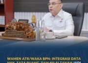 Wamen ATR/Waka BPN: Integrasi Data Hak, Tata Ruang, dan Nilai Tanah Jadi Kunci Tata Kelola Pertanahan