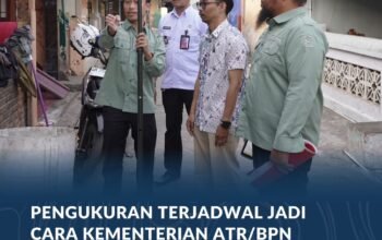Pengukuran Terjadwal Jadi Cara Kementerian ATR/BPN Benahi Alur Kerja Petugas Ukur dan Edukasi Masyarakat