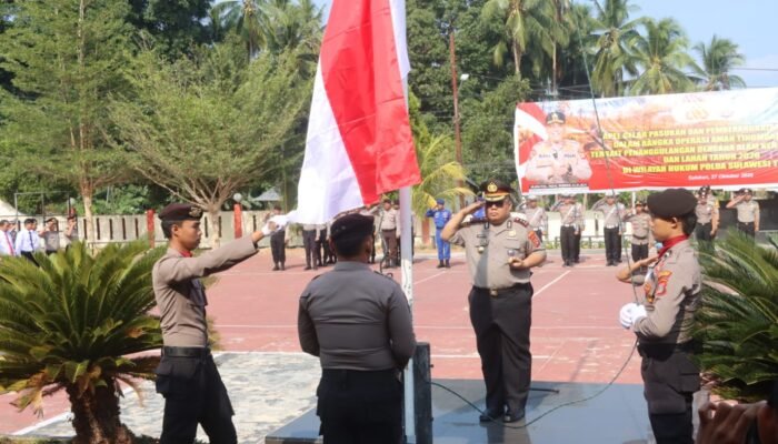 Polres Bangkep Gelar Upacara Sumpah Pemuda ke-98, Kapolres Tekankan Semangat Persatuan